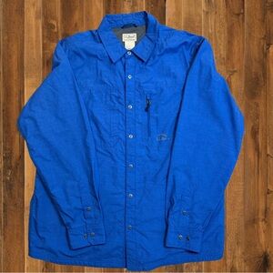 L.L.Bean Men's Nylon Trail Shirt – Size L Regular – Vented, Quick-Dry, Outdoor